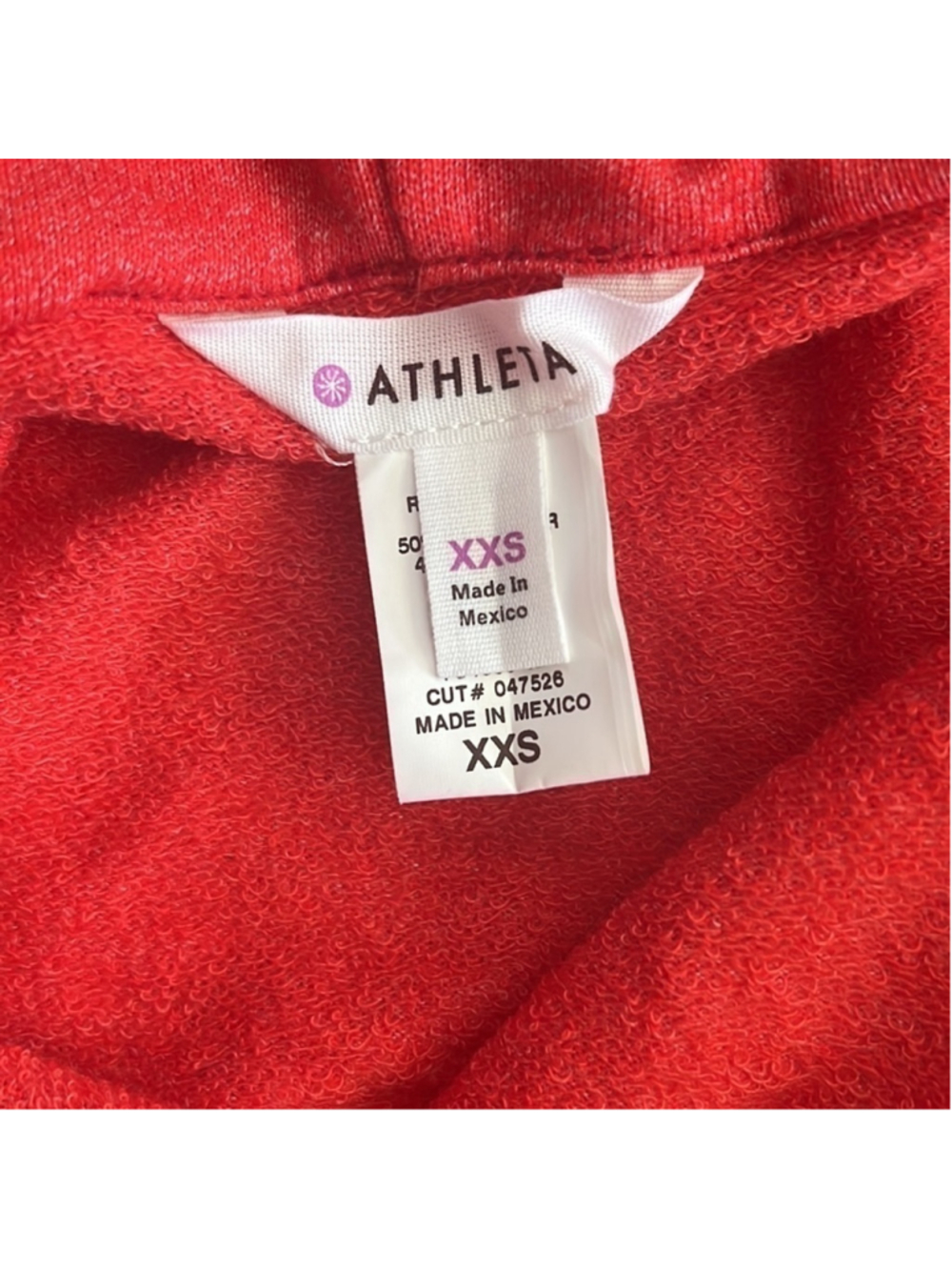 NWT ATHLETA Hoodie Kanga Sleeveless Drawstring Hoodie XXS cotton - Picture 5 of 8